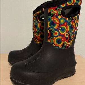 Bogs Kids Boots with Colorful Circle Design